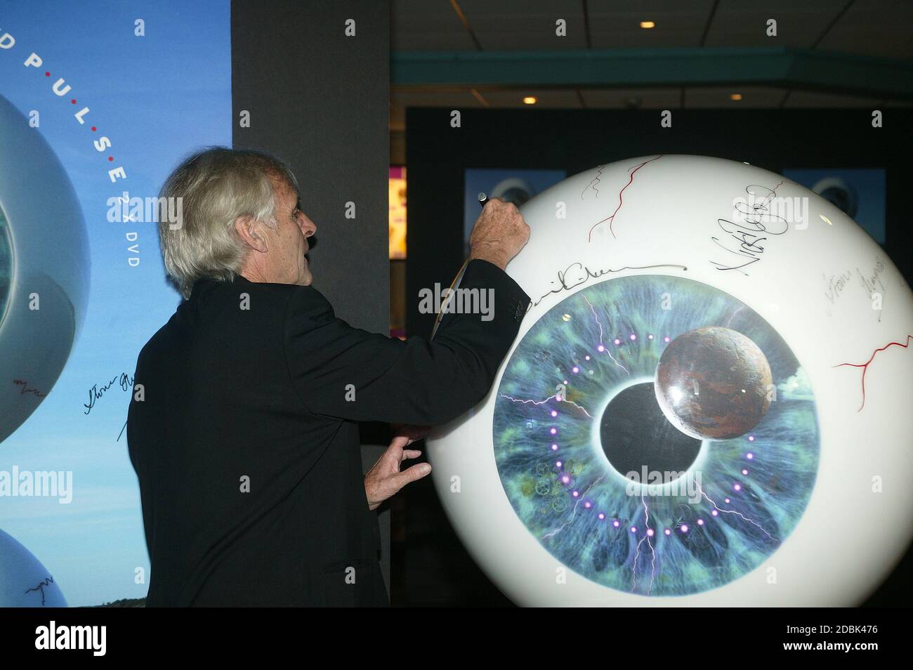 Pink Floyd al lancio del loro Pulse DVD a. Warner West End Londra 3 luglio 2006 Rick Wright Foto Stock
