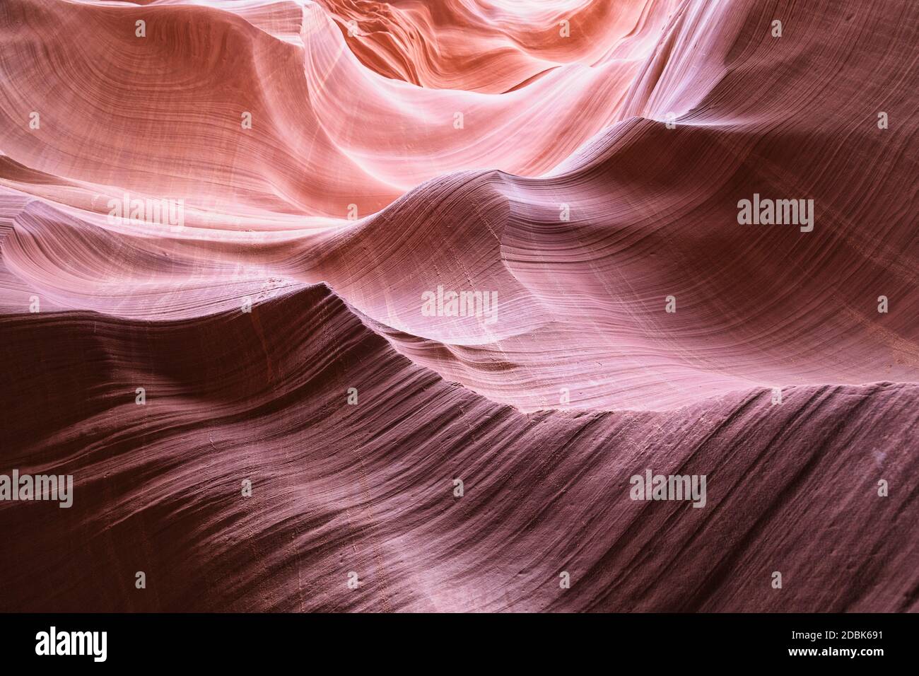 Antelope Canyon texture e luce in Arizona. Foto Stock