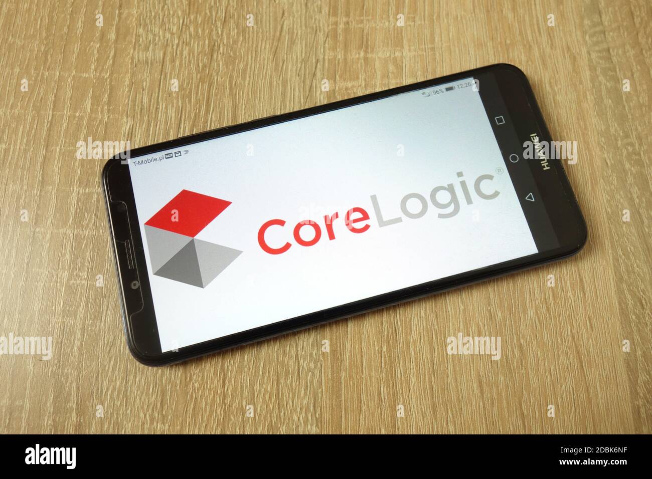 KONSKIE, POLONIA - 21 giugno 2019: Logo aziendale di CoreLogic Inc visualizzato sul telefono cellulare Foto Stock