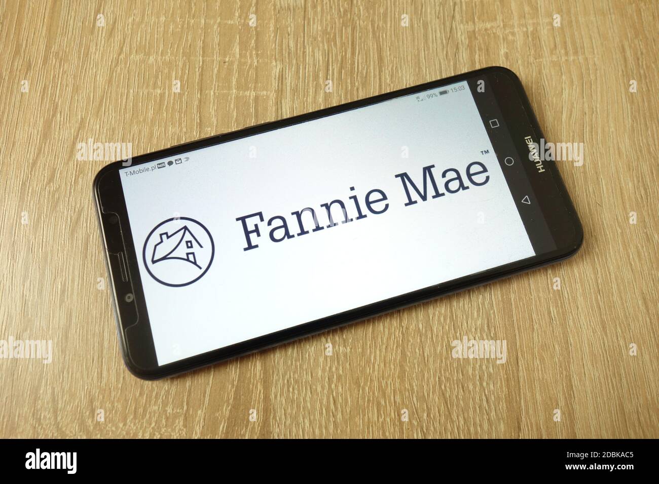 KONSKIE, POLONIA - 21 giugno 2019: Logo della società Fannie Mae visualizzato sul telefono cellulare Foto Stock