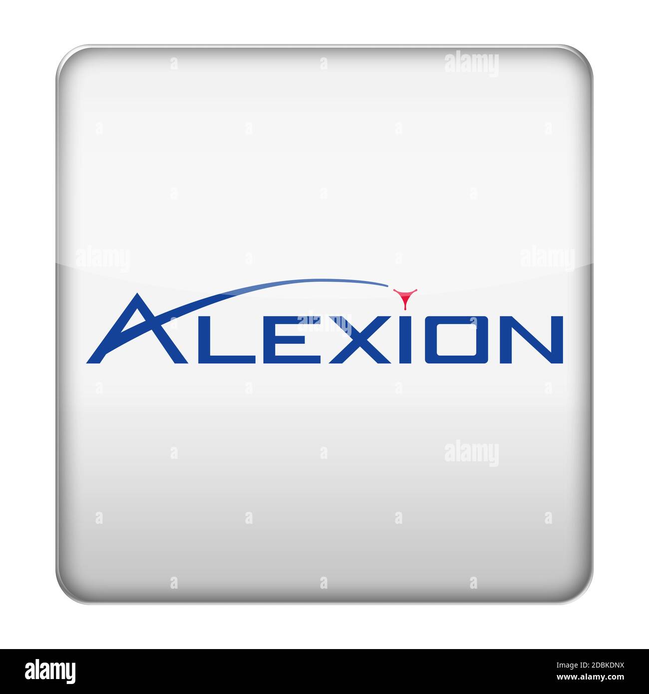 Icona del logo Alexion Foto Stock