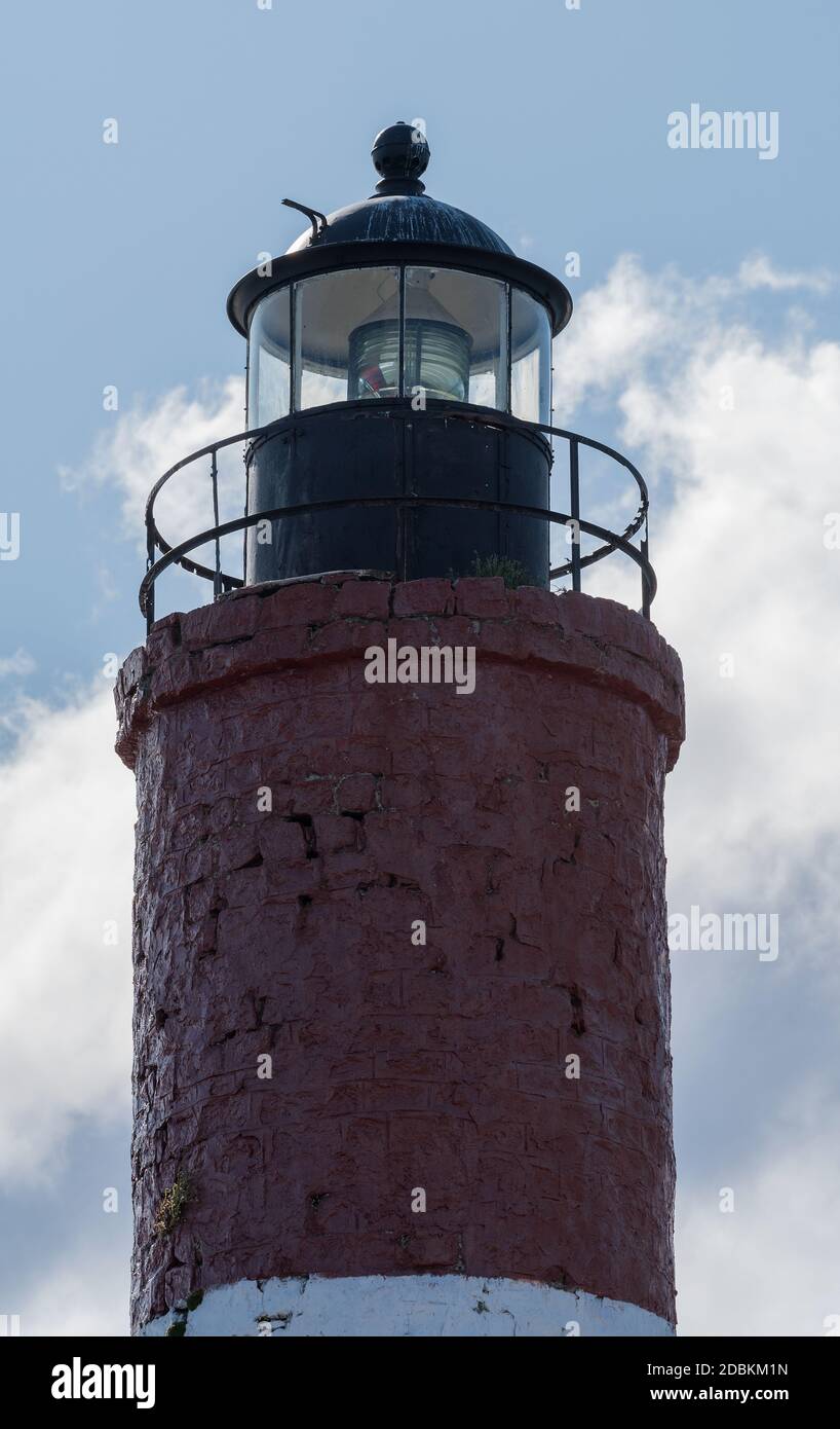 Faro Les Eclaireurs vicino a Ushuaia nel canale di Beagle, Argentina Foto Stock