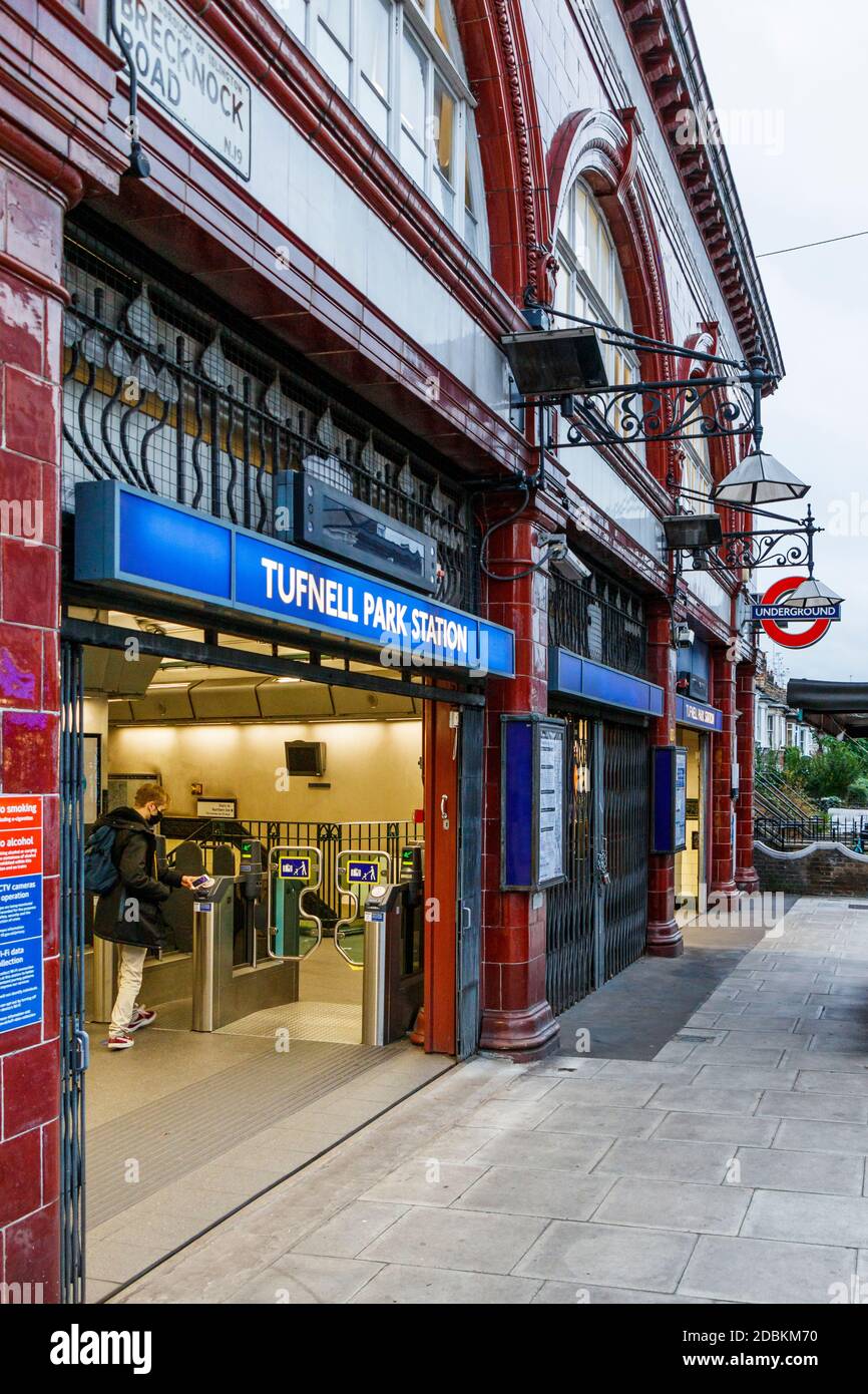 Stazione della metropolitana Tufnell Park sulla Northern Line, Londra, Regno Unito Foto Stock