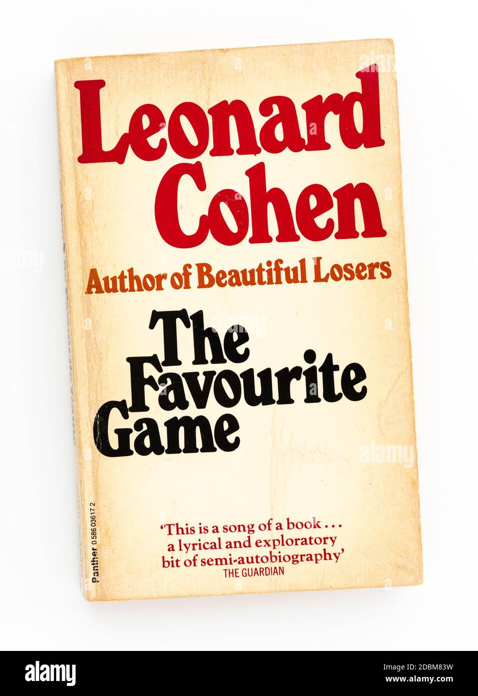 Leonard Cohen - il gioco preferito - libro cartaceo - pubblicato per la prima volta nel 1963 Foto Stock