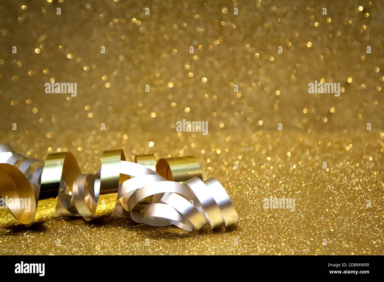Decorazione di Capodanno per una serata di festa. Foto Stock