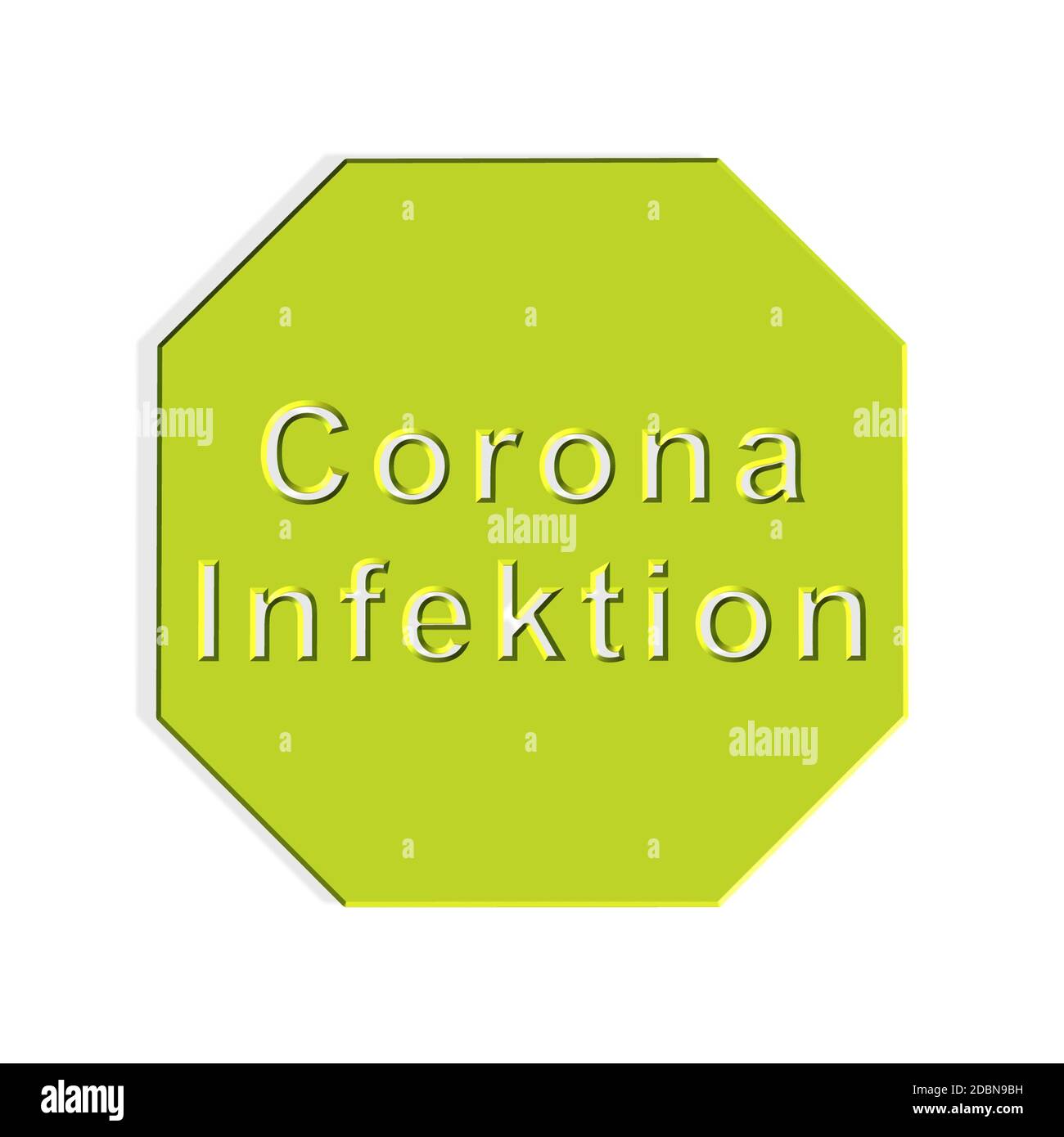 Infezione corona - Word o testo come illustrazione 3D, rendering 3D. Foto Stock Infezione corona - Word o testo come illustrazione 3D, rendering 3D. Foto Stock