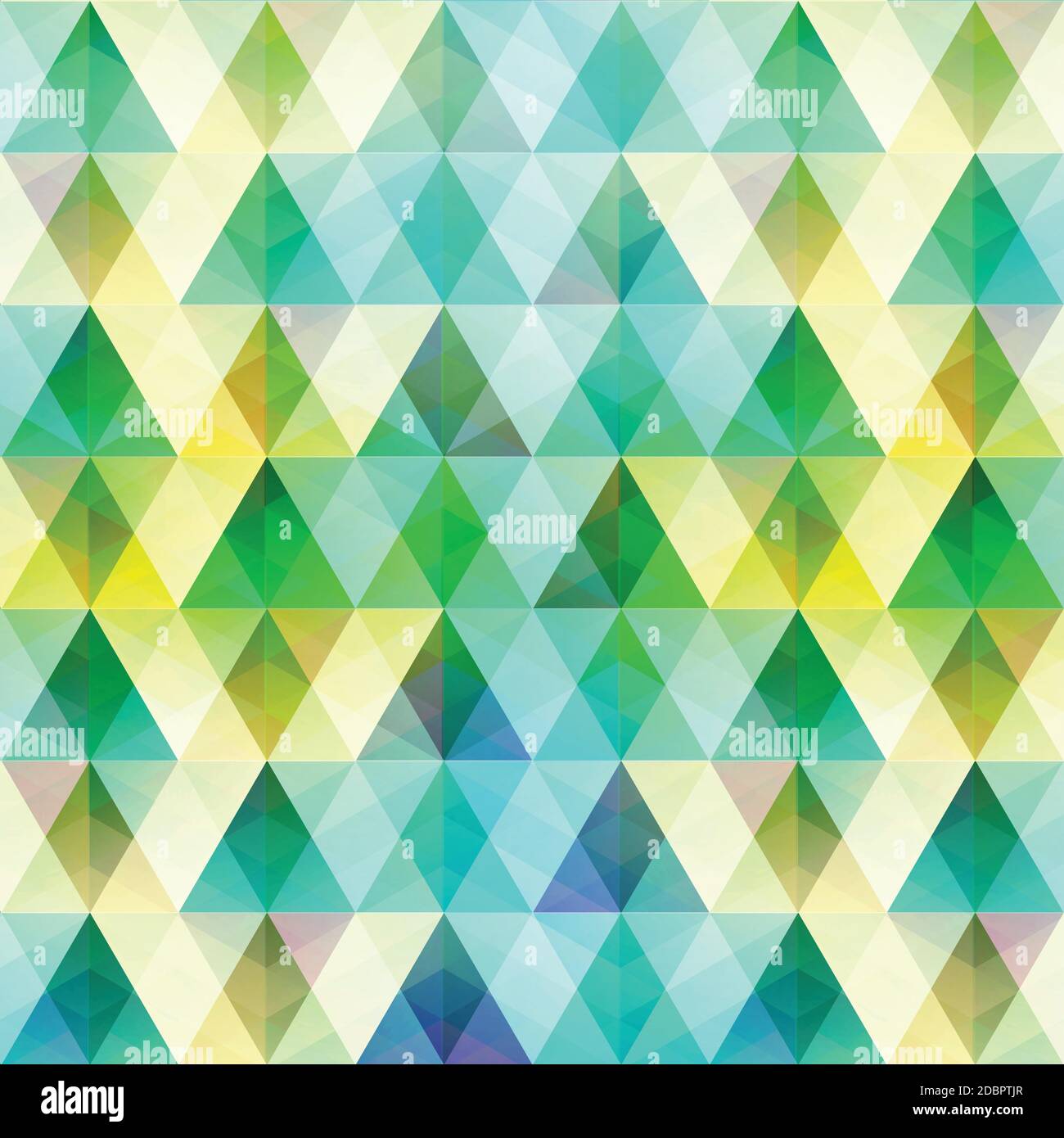 Modello geometrico colorato con forme triangolari e cristallo diamantato in illustrazione vettoriale in stile griglia a mosaico Illustrazione Vettoriale