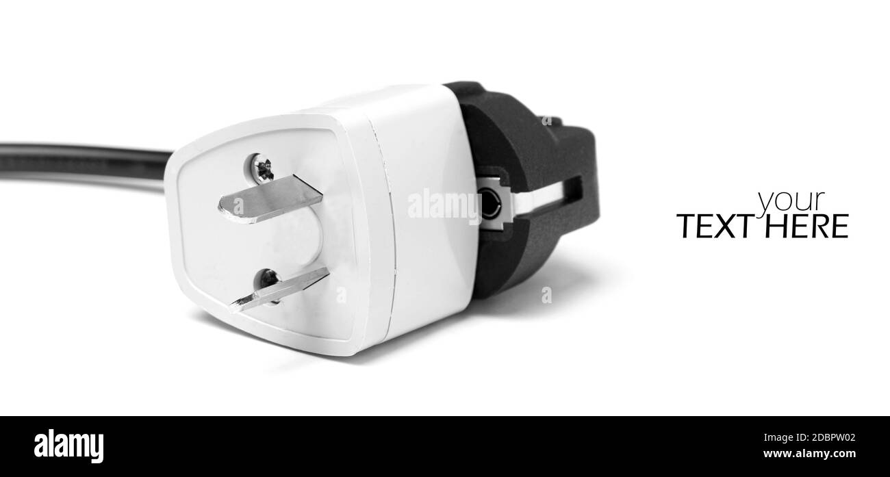 Presa elettrica con spazio per la copia Foto Stock