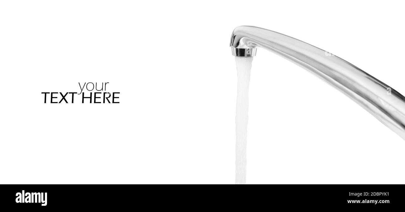 Rubinetto di acqua con lo spazio di copia Foto Stock