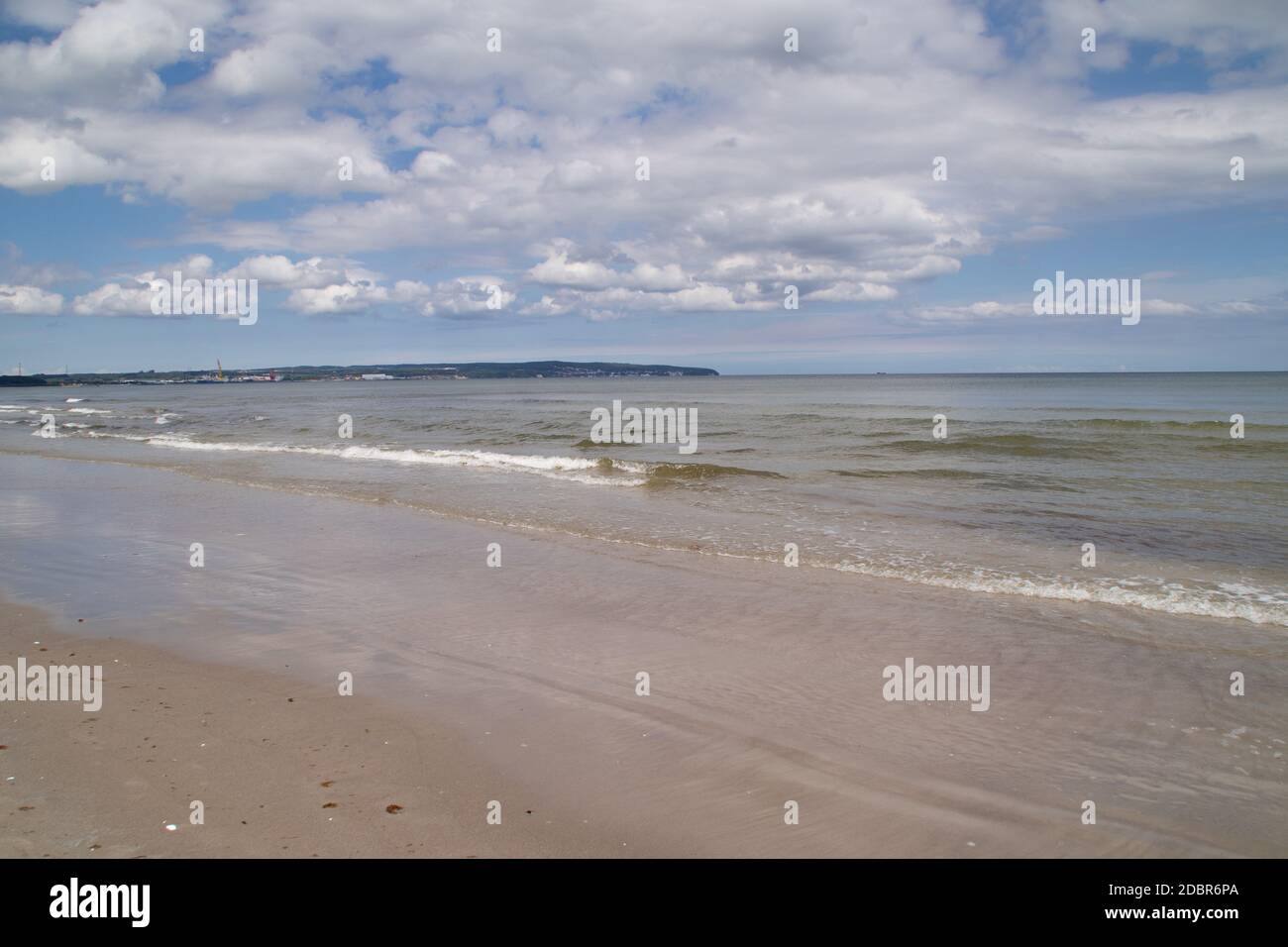 La spiaggia di Prora su RÃ¼gen Foto Stock