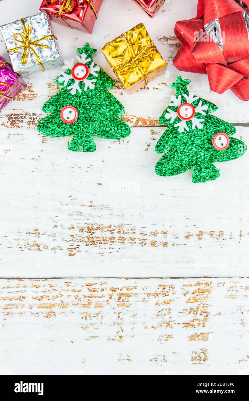 Natale e Capodanno. Spazio per il testo Foto Stock