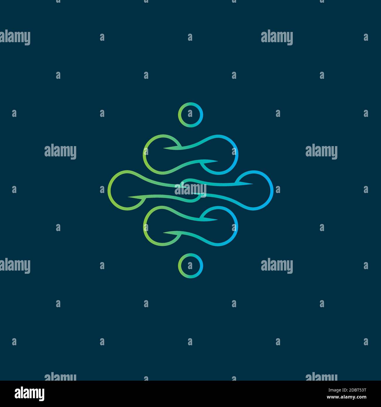 Migliore tecnologia logo design template.Creative astratto simbolo tecnologia Company.Vector Illustrazione Vettoriale