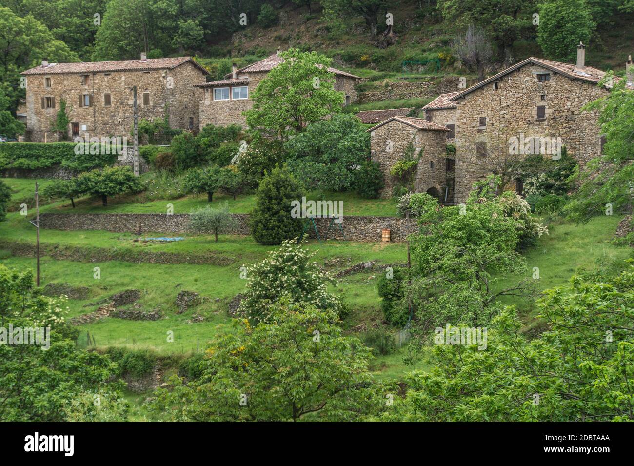 Beaumont,ardeche,Francia Foto Stock
