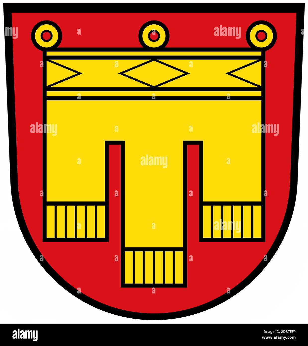 Stemma della città di Herrenberg. Germania Foto Stock