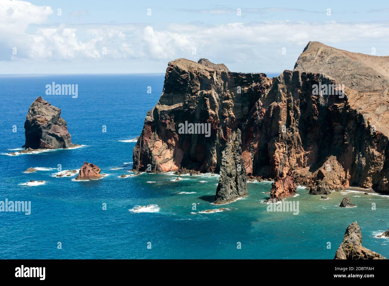 Bellissimo paesaggio a Ponta de Sao Lourenco, la parte orientale di Madeira, Portogallo Foto Stock