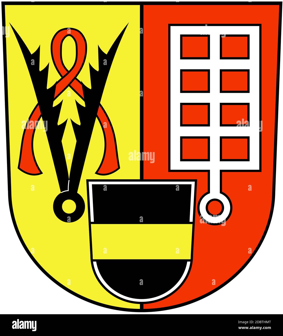 Lo stemma della comunità di Walsdorf. Germania Foto Stock