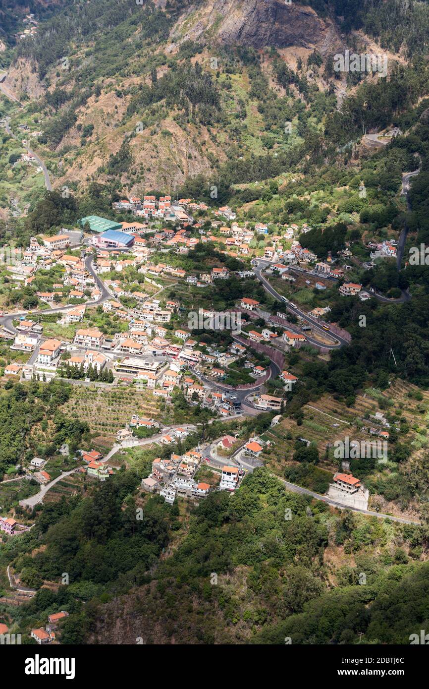 Valle delle Monache, Curral das Freira sull' isola di Madeira, Portogallo Foto Stock