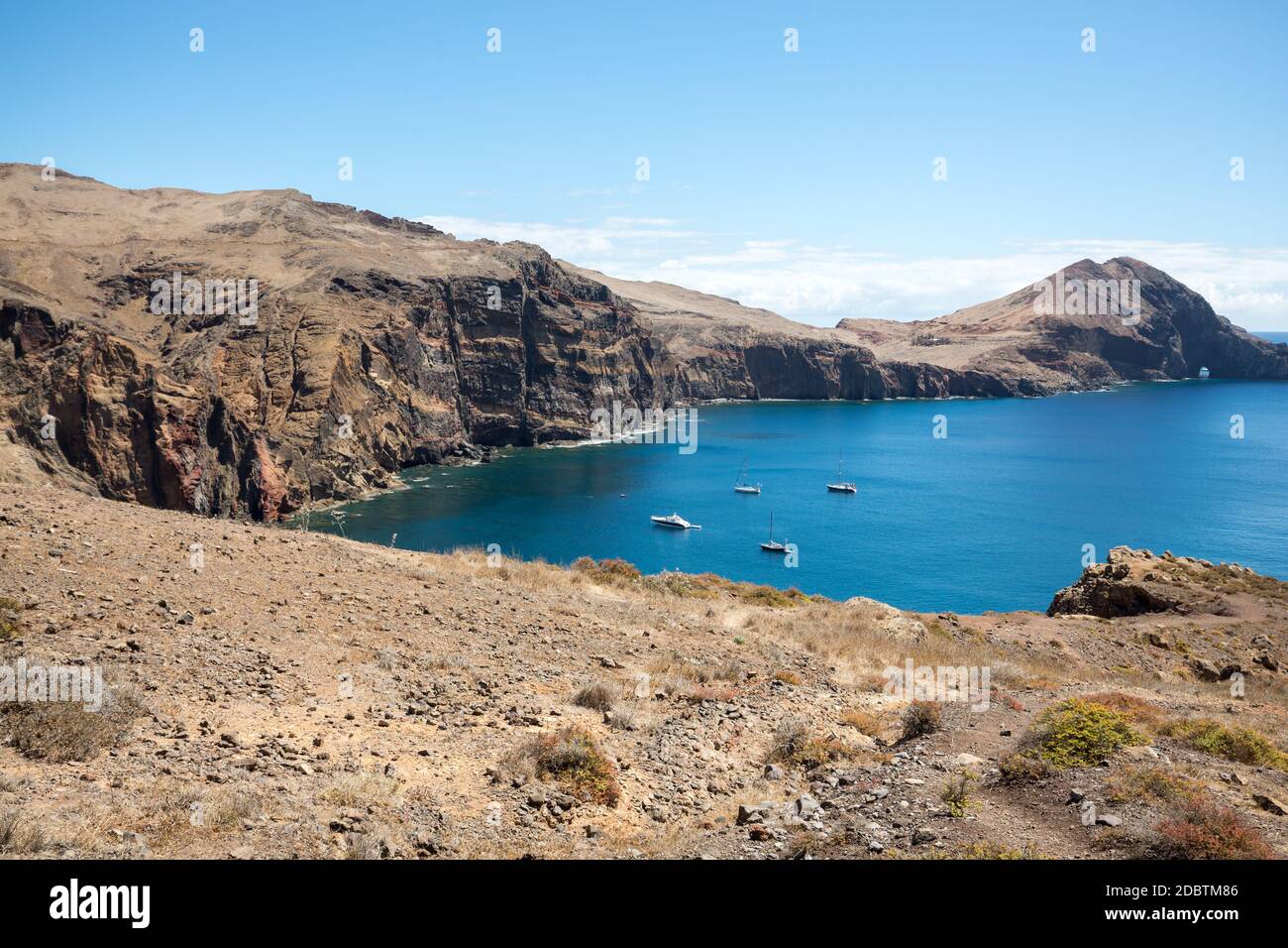 Bellissimo paesaggio a Ponta de Sao Lourenco, la parte orientale di Madeira, Portogallo Foto Stock