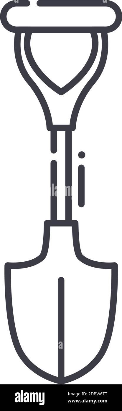 Icona a forma di spade, illustrazione lineare isolata, vettore a linea sottile, segno di disegno web, simbolo del concetto di contorno con tratto modificabile su sfondo bianco. Illustrazione Vettoriale