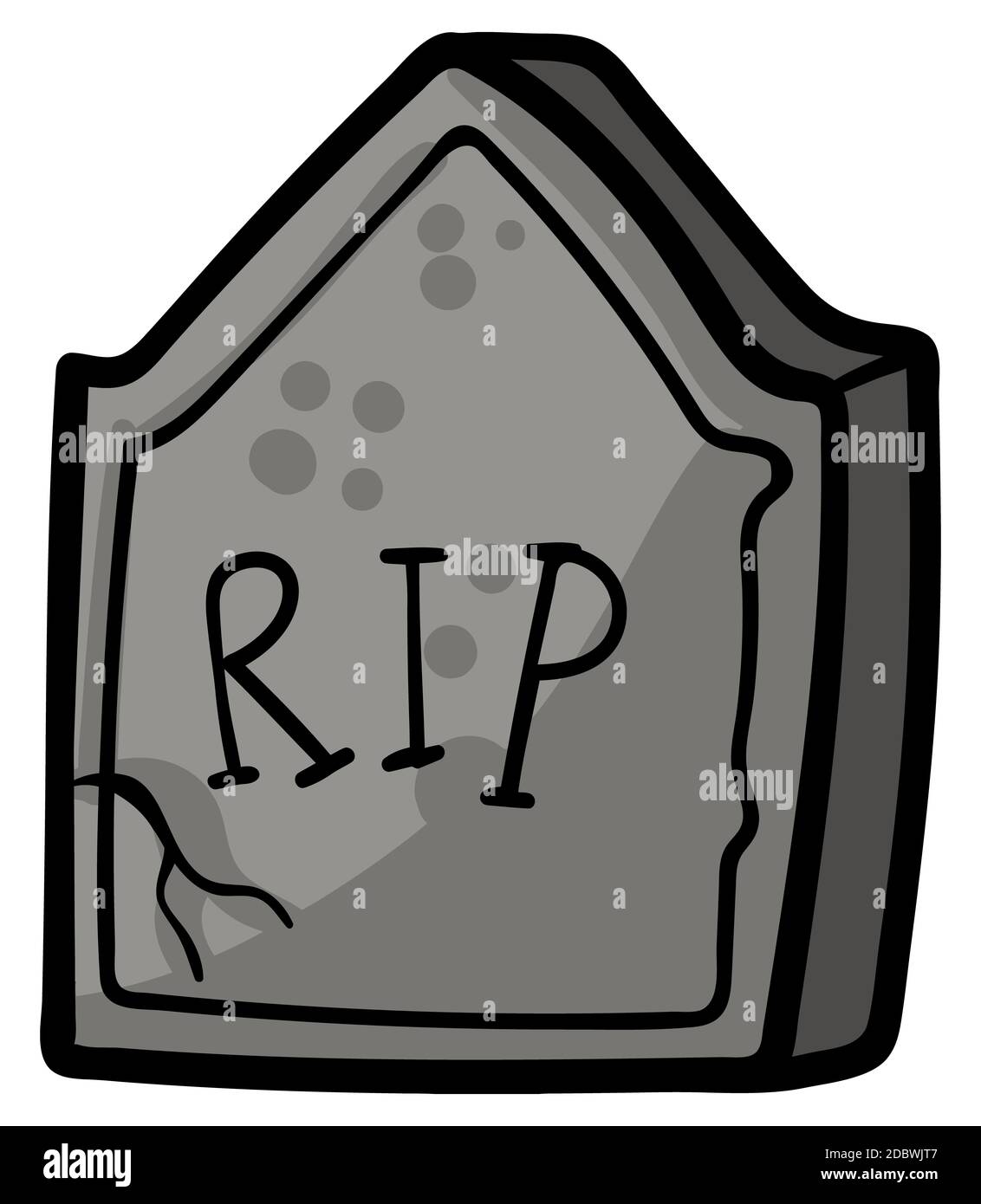 Tomba di rip tomba cimitero halloween riposa in pace illustrazione Foto Stock