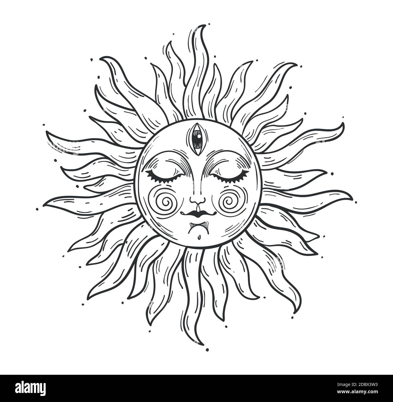 Sun Drawing Face Immagini E Fotos Stock Alamy