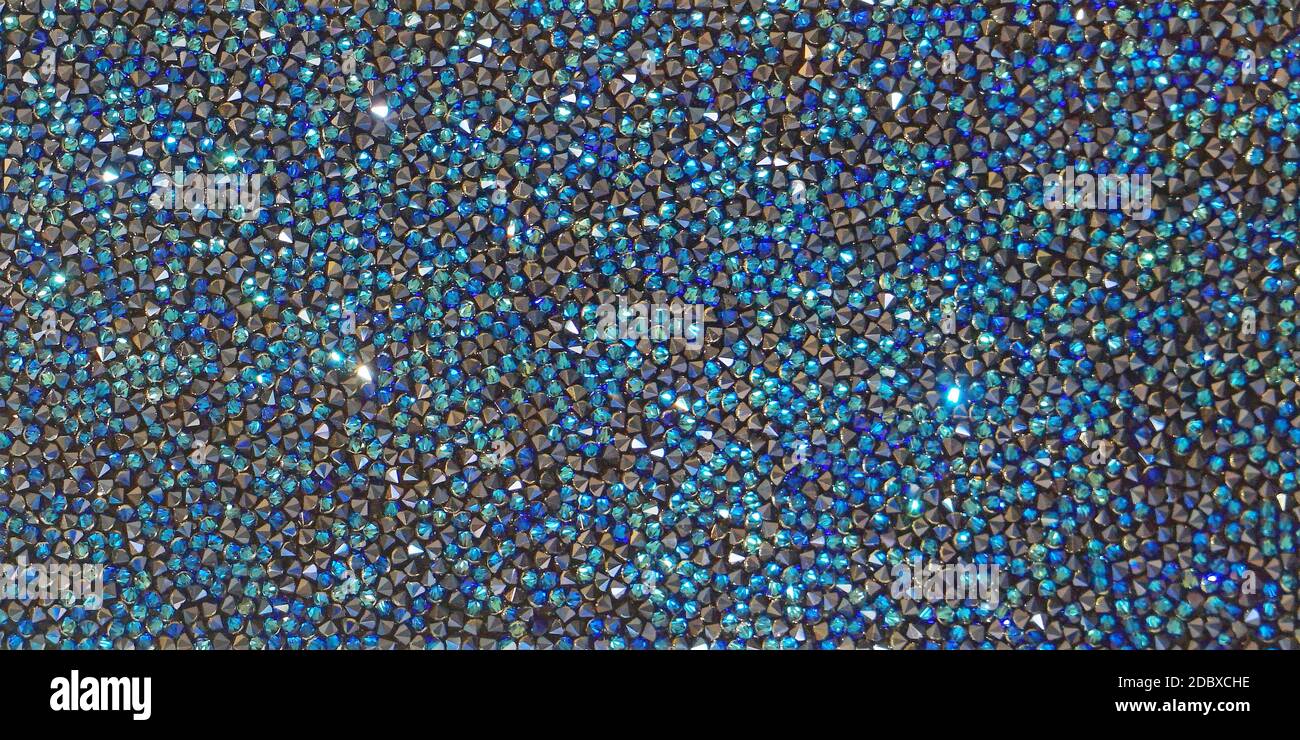 Nero e blu zirconi sfondo texture Foto Stock