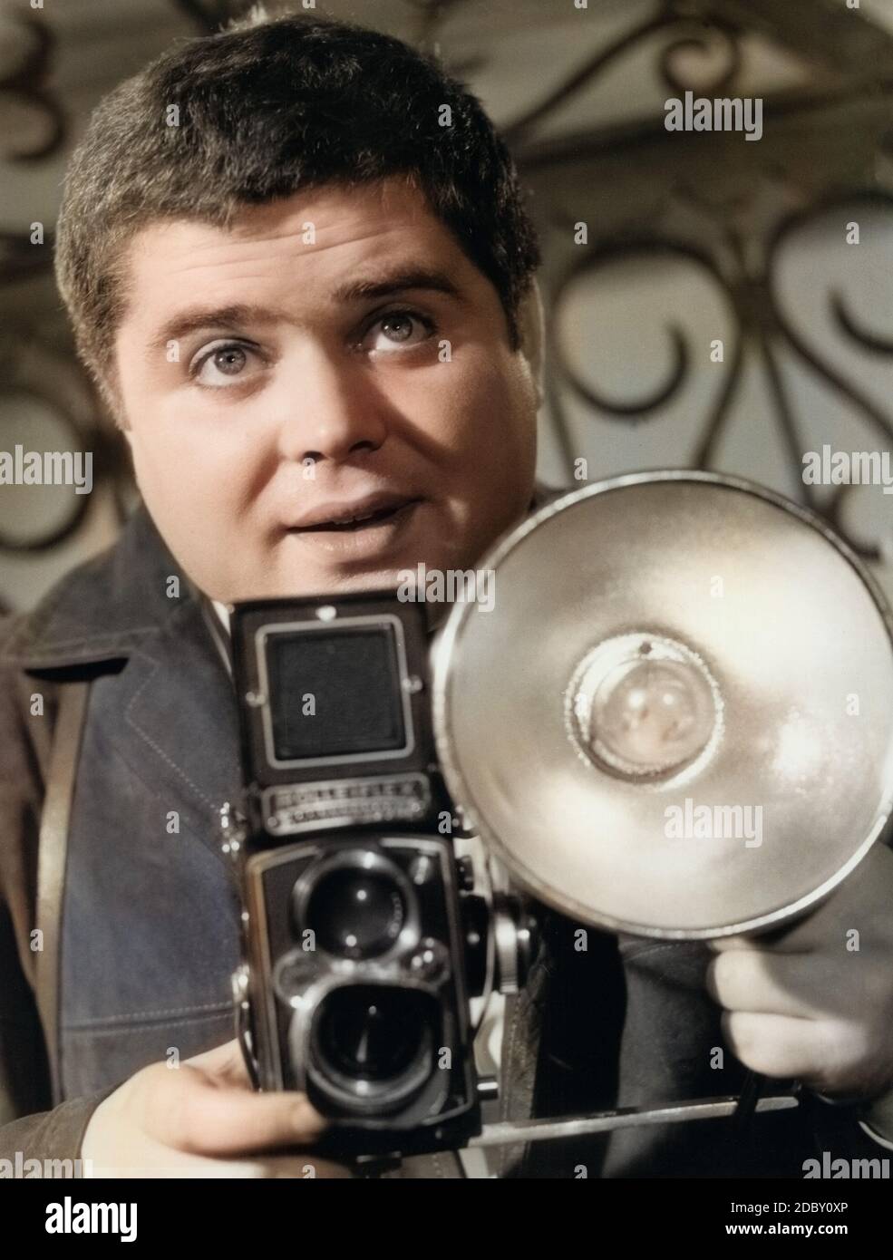 Klaus Dahlen, deutscher Schauspieler, im Film "Willy der Privatdetektiv', Deutschland 1960. Attore tedesco Klaus Dahlen nel suo film 'Willy der Privatdetektiv', Germania 1960. Foto Stock