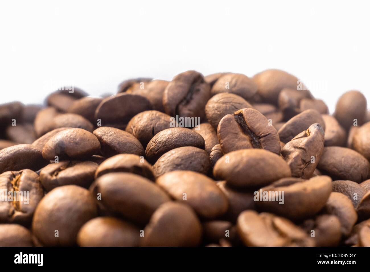sfondo di chicchi di caffè arrostiti aromatici marroni Foto Stock