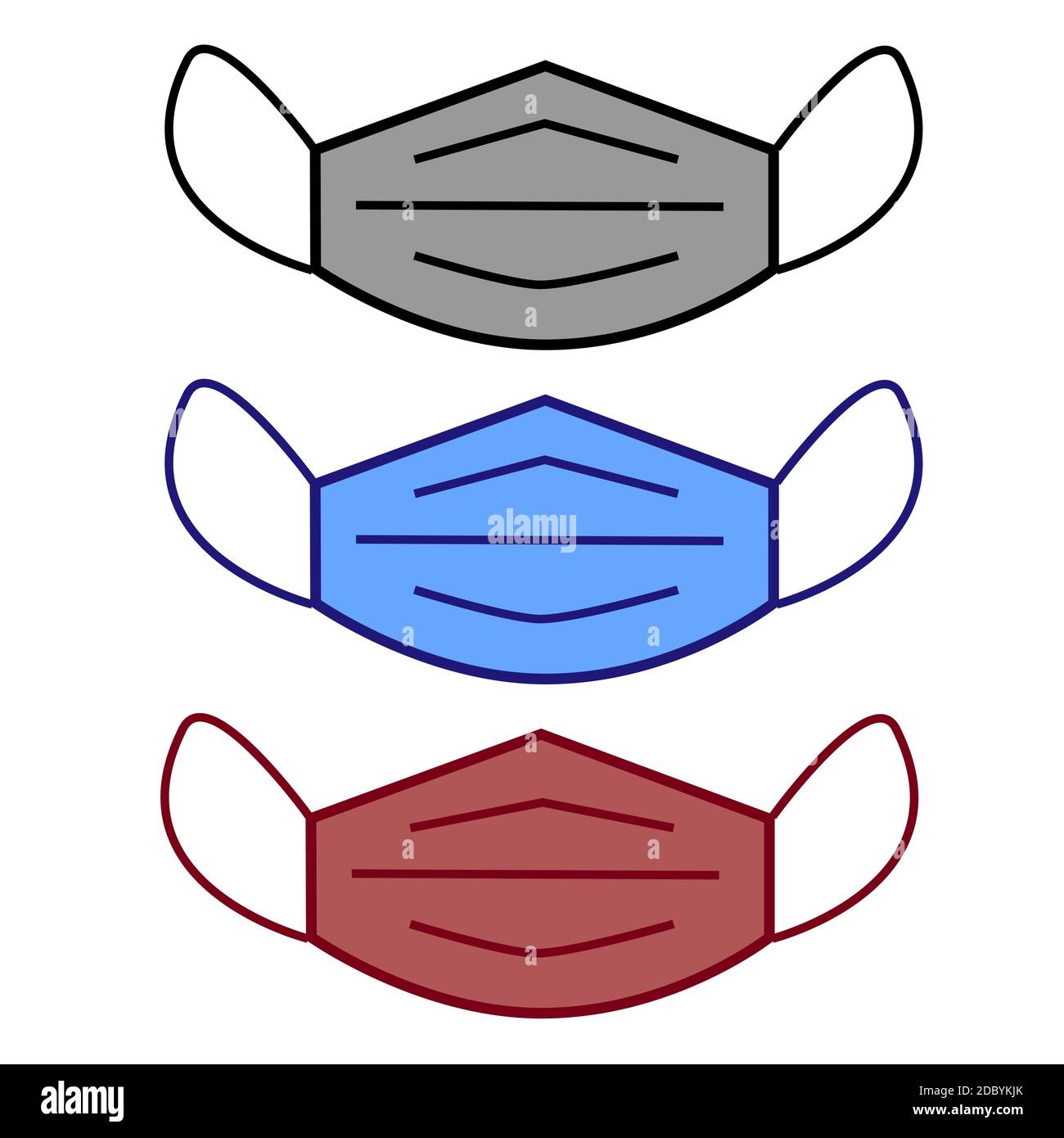 Icona della maschera medica. Segno epidemico. Simbolo di protezione contro le malattie. Icone di Global Connect network, Ocean wave e chat dialog. Simbolo del lavoro di squadra Illustrazione Vettoriale