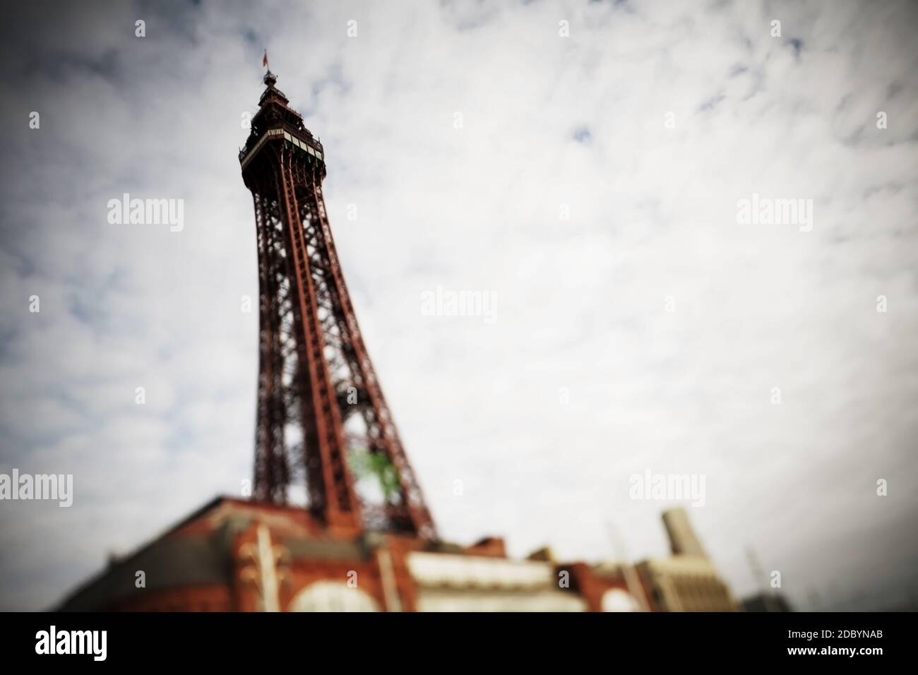Dalla torre di Blackpool, Lancashire, Regno Unito. Foto Stock