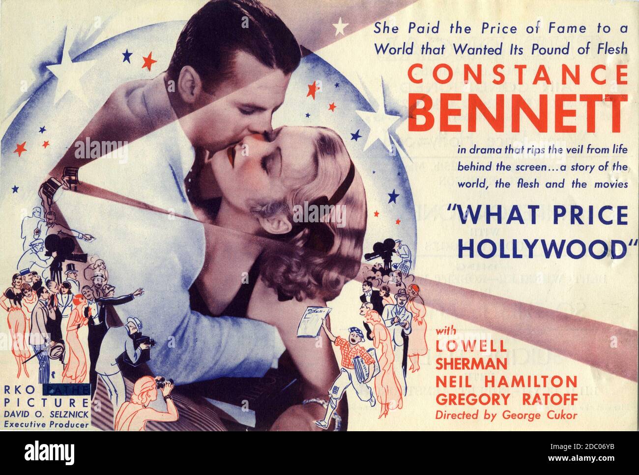 COSTANZA BENNETT E NEIL HAMILTON A CHE PREZZO HOLLYWOOD ? 1932 regista GEORGE CUKOR basato su una storia di Adela Rogers St.Johns music Max Steiner produttore esecutivo David O. Selznick RKO Pathé Pictures Foto Stock