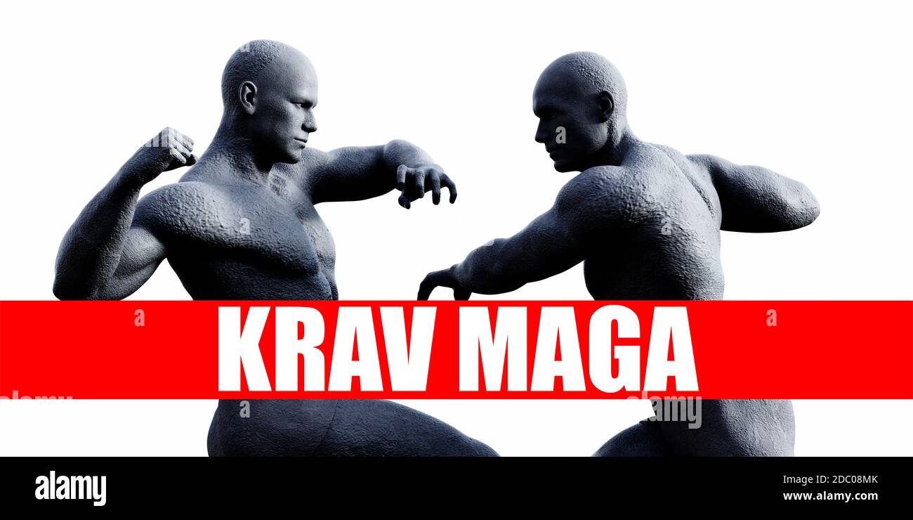 Krav maga Classe Combat combattimenti Sport background Foto Stock