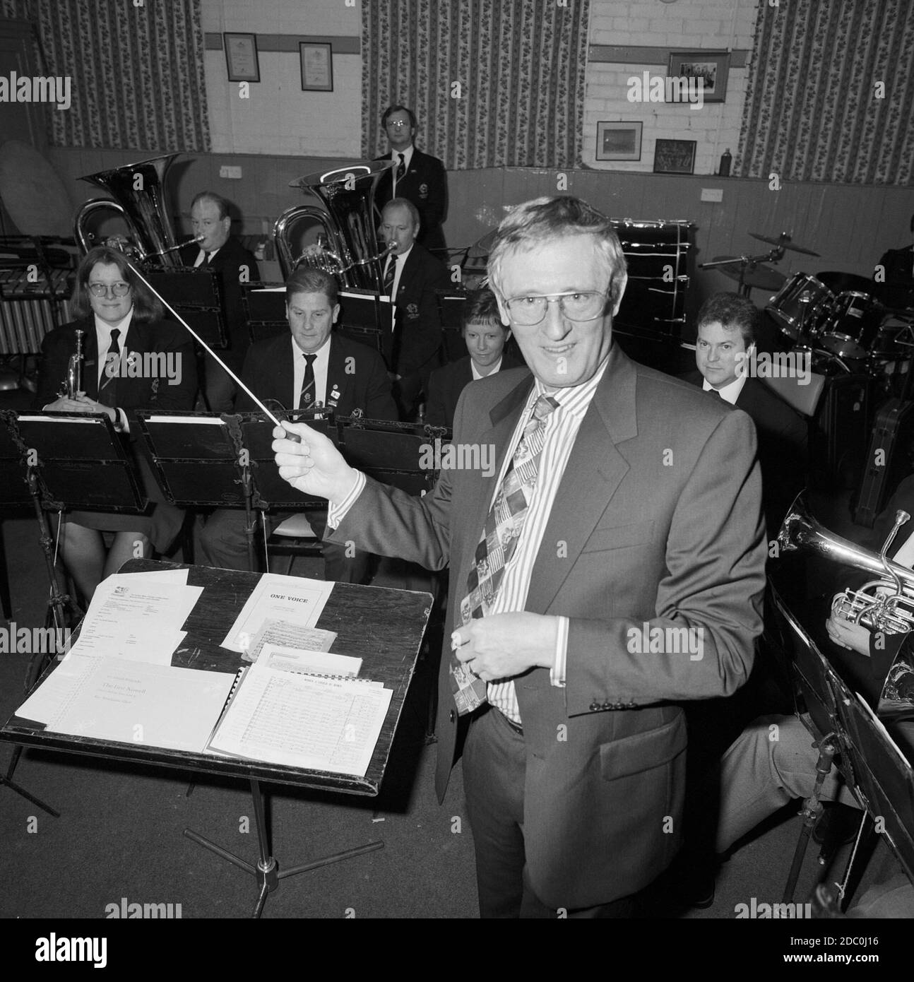 1996, Frickley Colliery Brass band, South Yorkshire, Inghilterra settentrionale, Regno Unito Foto Stock
