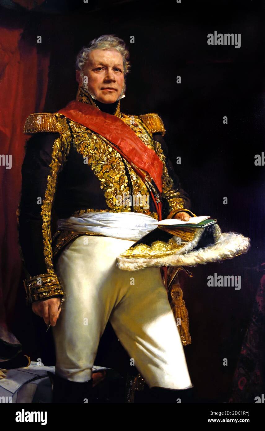 Nicolas Joseph Maison, 1er Marquis Maison 1771 – 1840 Maresciallo di Francia e Ministro della guerra, Francia, francese. ( esercito dell'imperatore Napoleone Bonaparte ) Foto Stock
