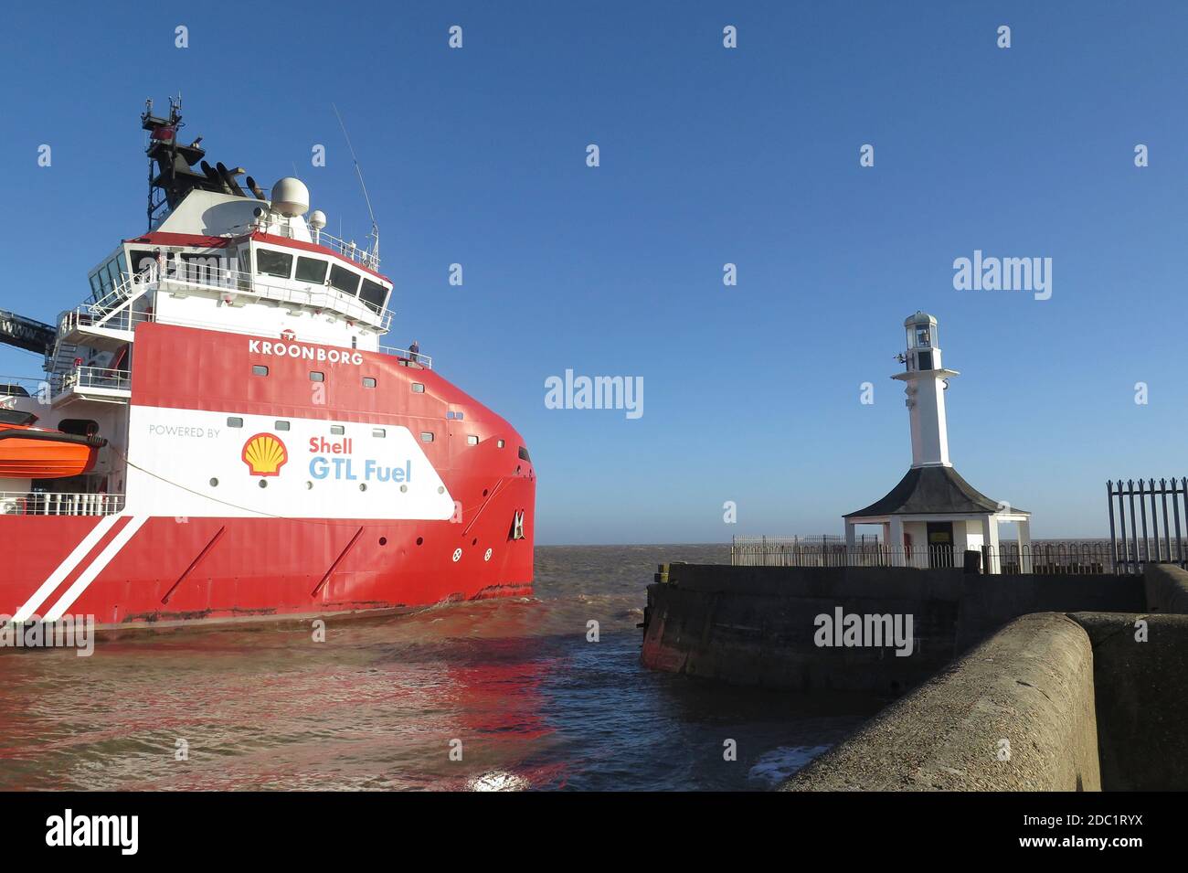 Offshore Nave di alimentazione Foto Stock