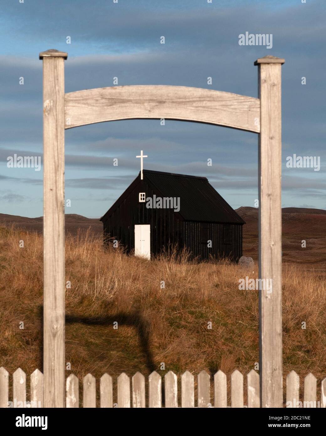 Krysuvikurkirkja Foto Stock