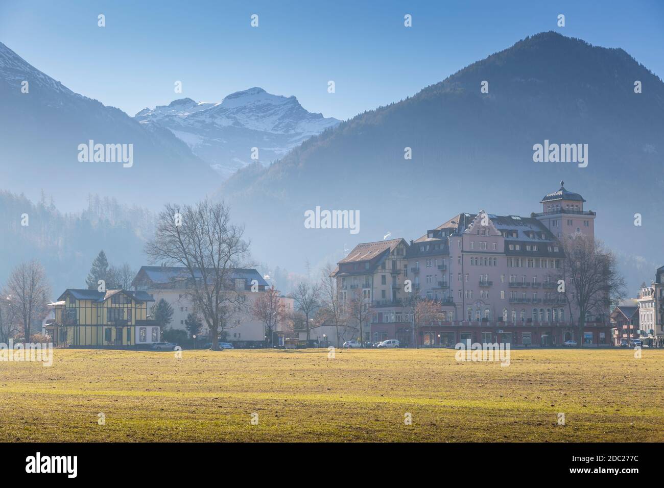 Interlaken, regione di Jungfrau, Oberland bernese, alpi svizzere, Svizzera, Europa Foto Stock