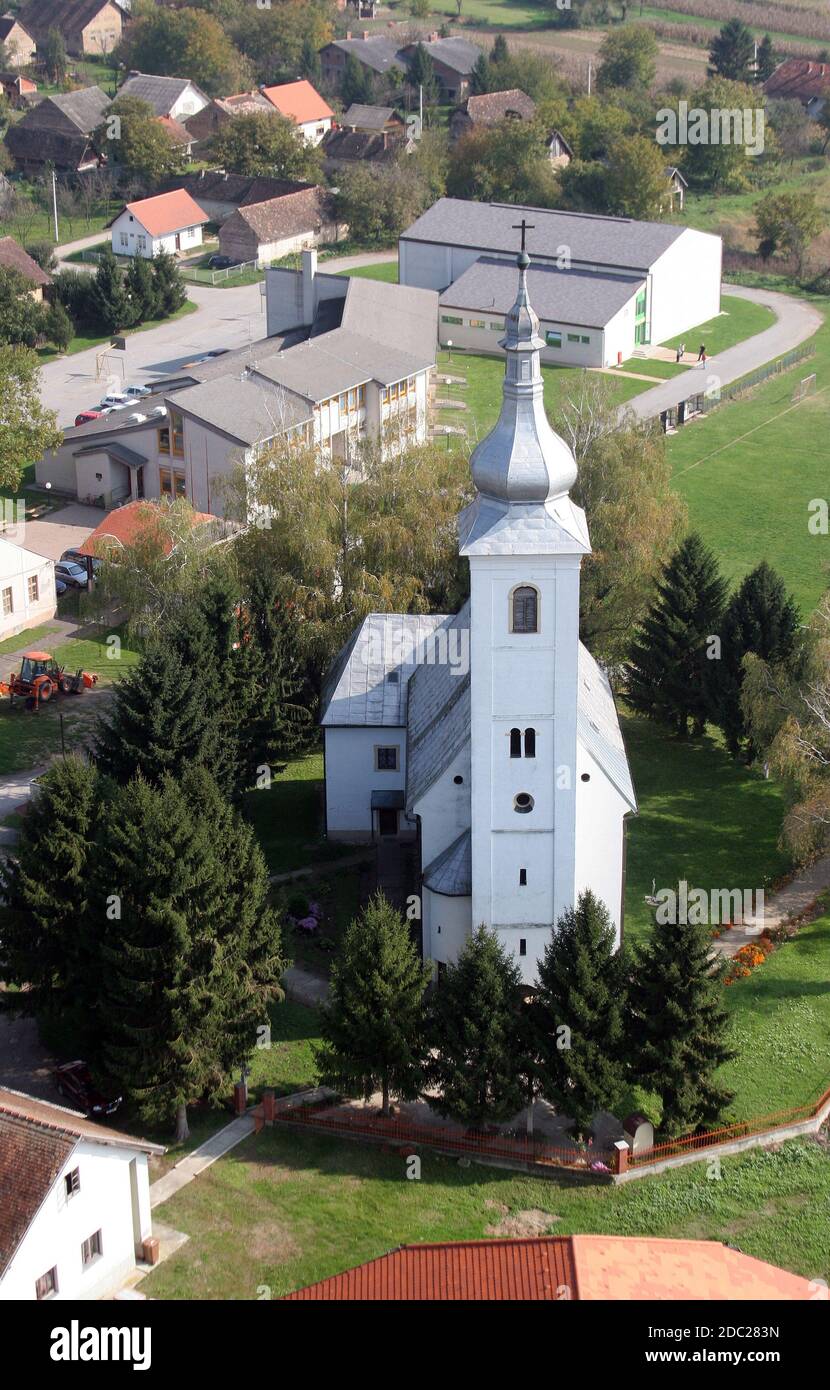 Chiesa Parrocchiale di San Martino in Martinska Ves, Croazia Foto Stock