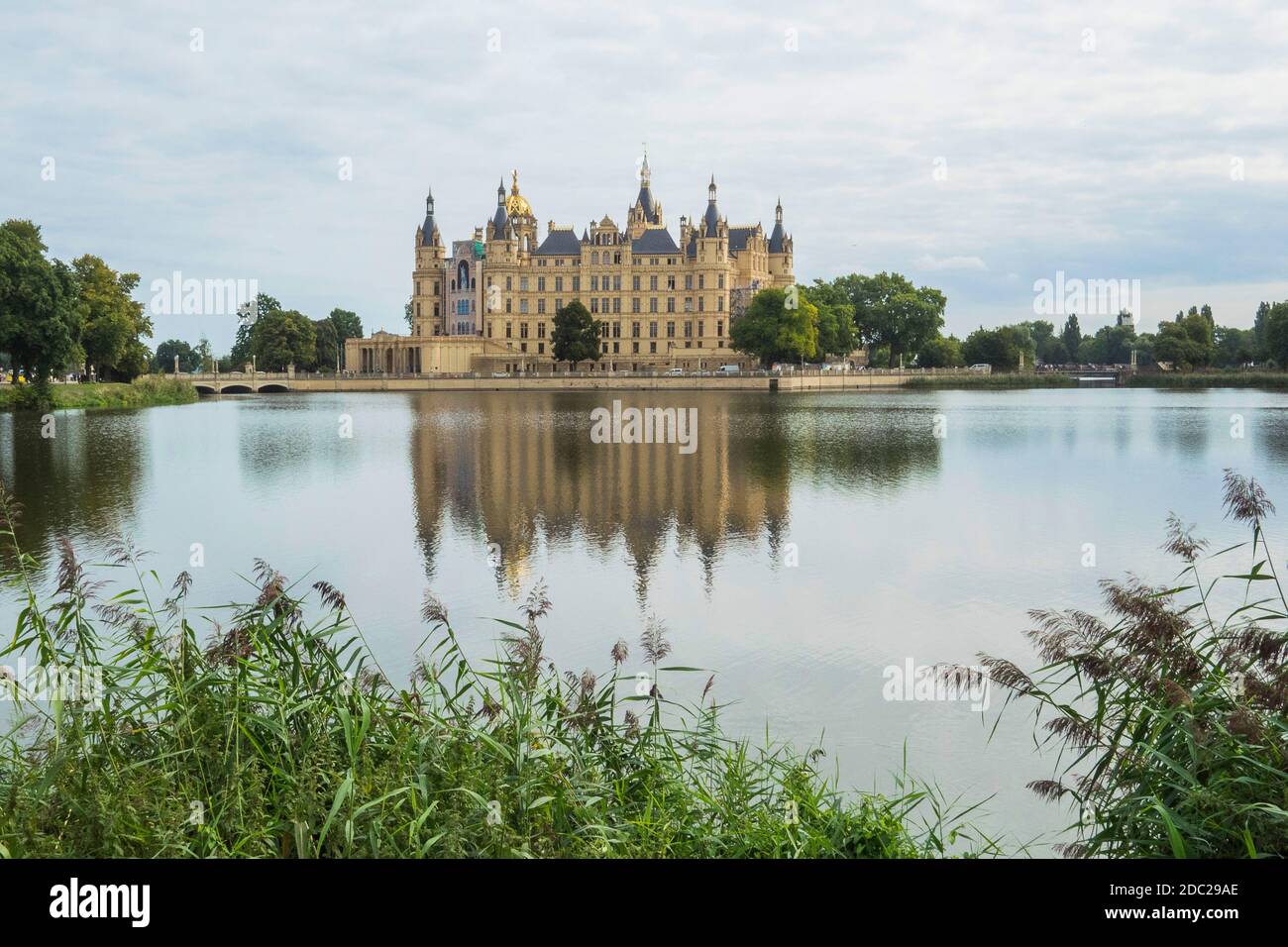 Germania, Schwerin nel Meclemburgo-Pomerania occidentale - Castello di Schwerin Foto Stock