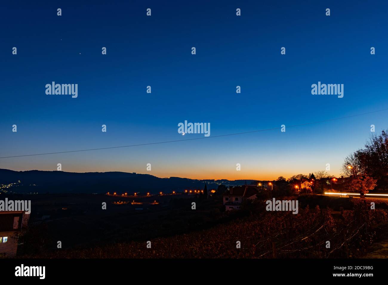 Sabrosa di notte Foto Stock