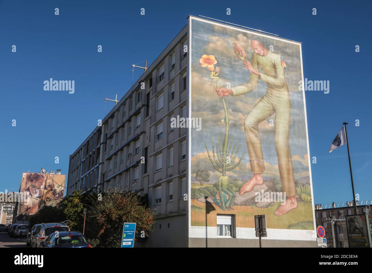 VERSAILLES, QUARTIERE JUSSIEU STREET ART, MUSEO ALL'APERTO Foto Stock