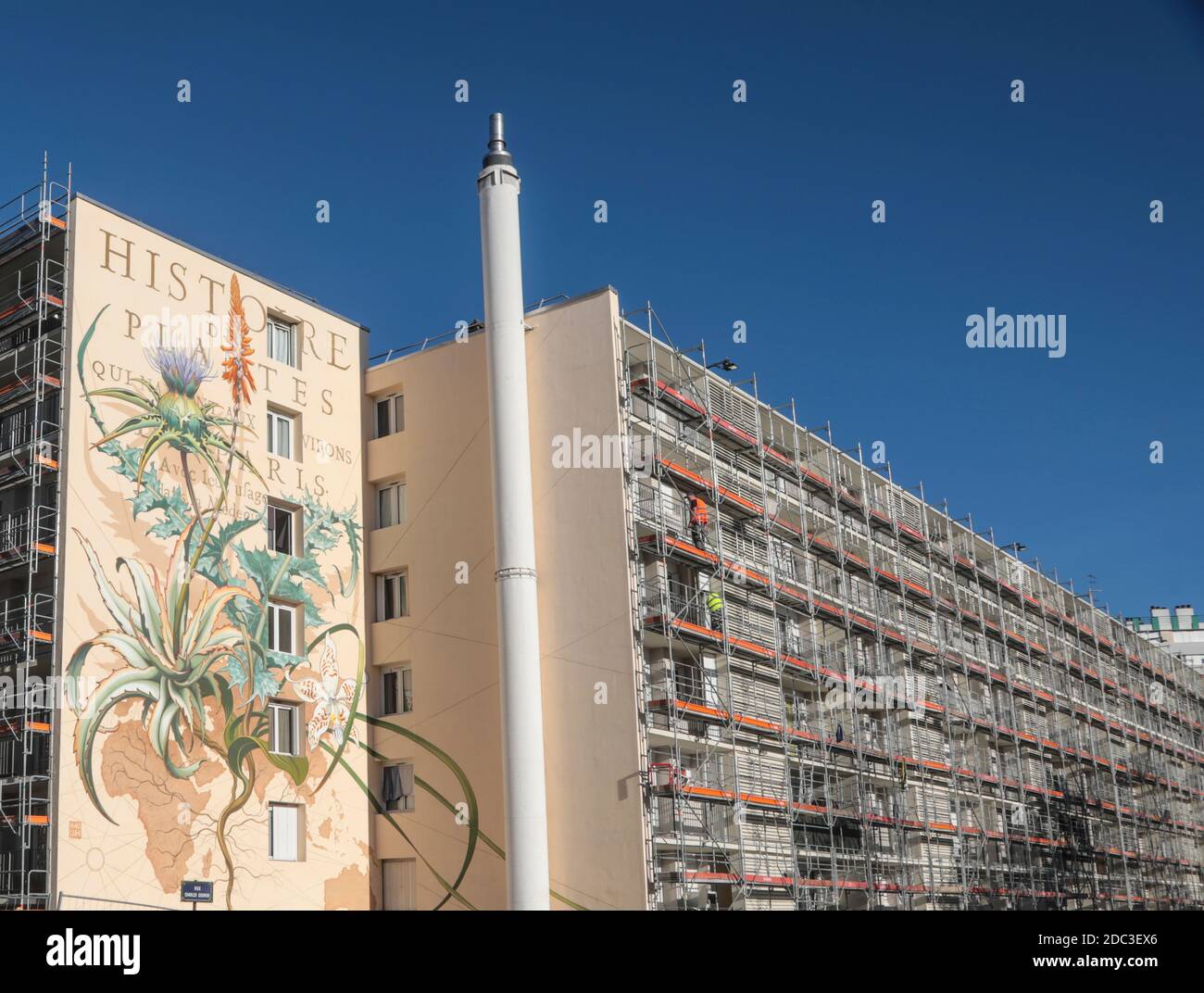 VERSAILLES, QUARTIERE JUSSIEU STREET ART, MUSEO ALL'APERTO Foto Stock