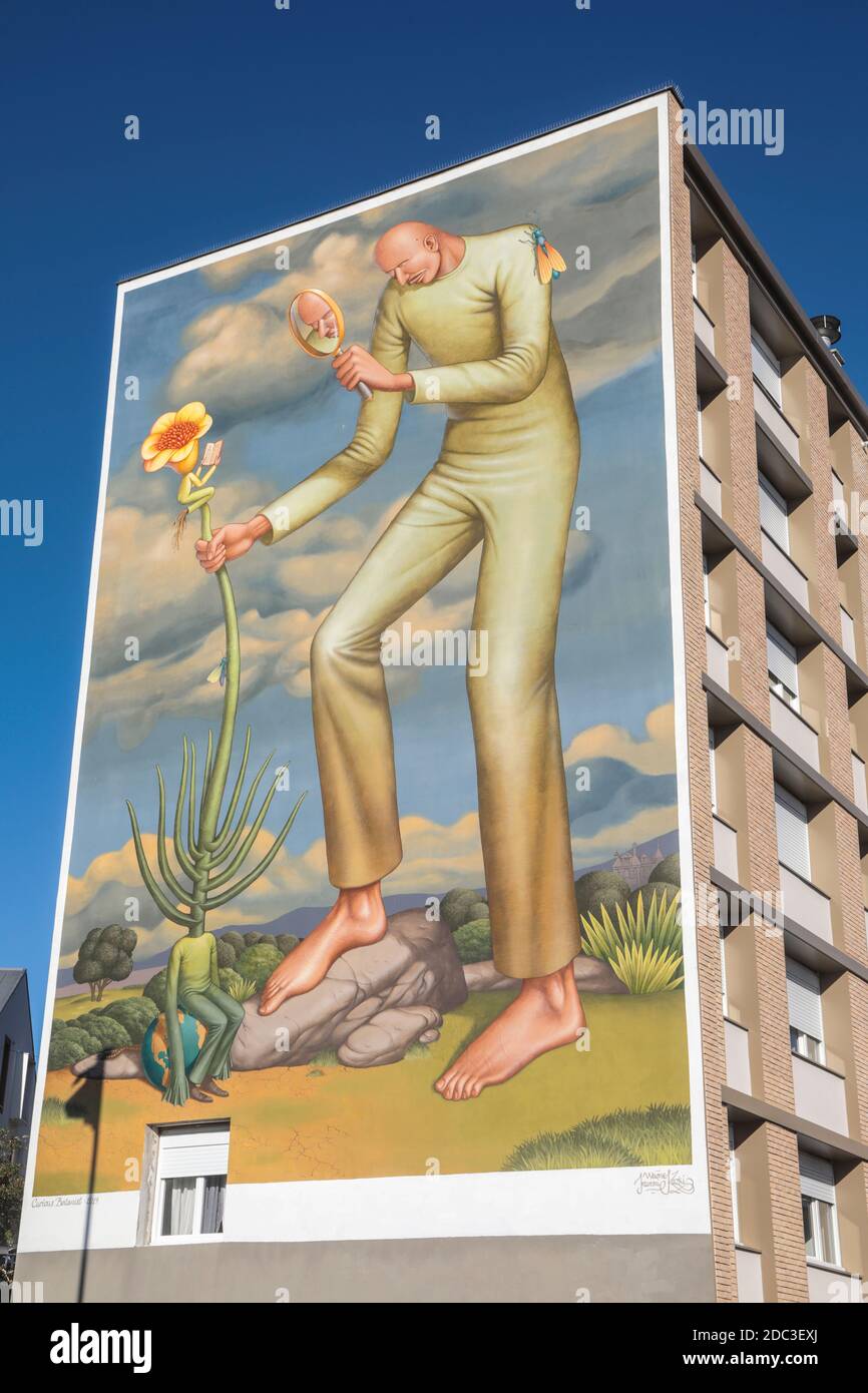 VERSAILLES, QUARTIERE JUSSIEU STREET ART, MUSEO ALL'APERTO Foto Stock