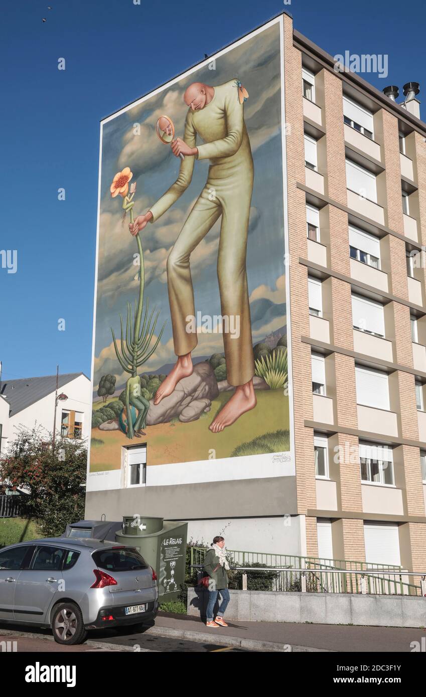 VERSAILLES, QUARTIERE JUSSIEU STREET ART, MUSEO ALL'APERTO Foto Stock