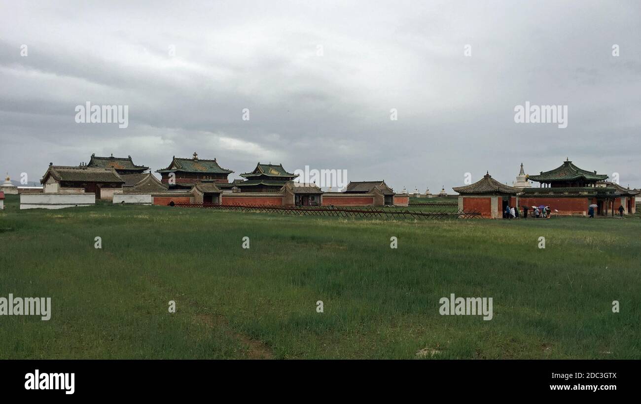 Erdene Zuu monastero buddista di Charchorin, Mongolia Foto Stock