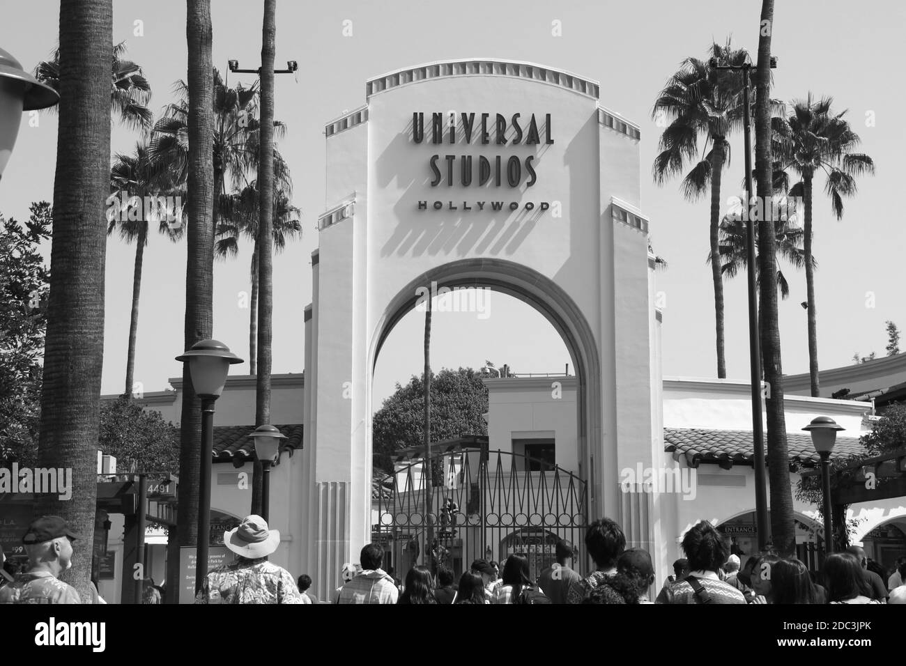 Vista ravvicinata degli Universal Studios di Hollywood a Los Angeles. STATI UNITI. Foto Stock
