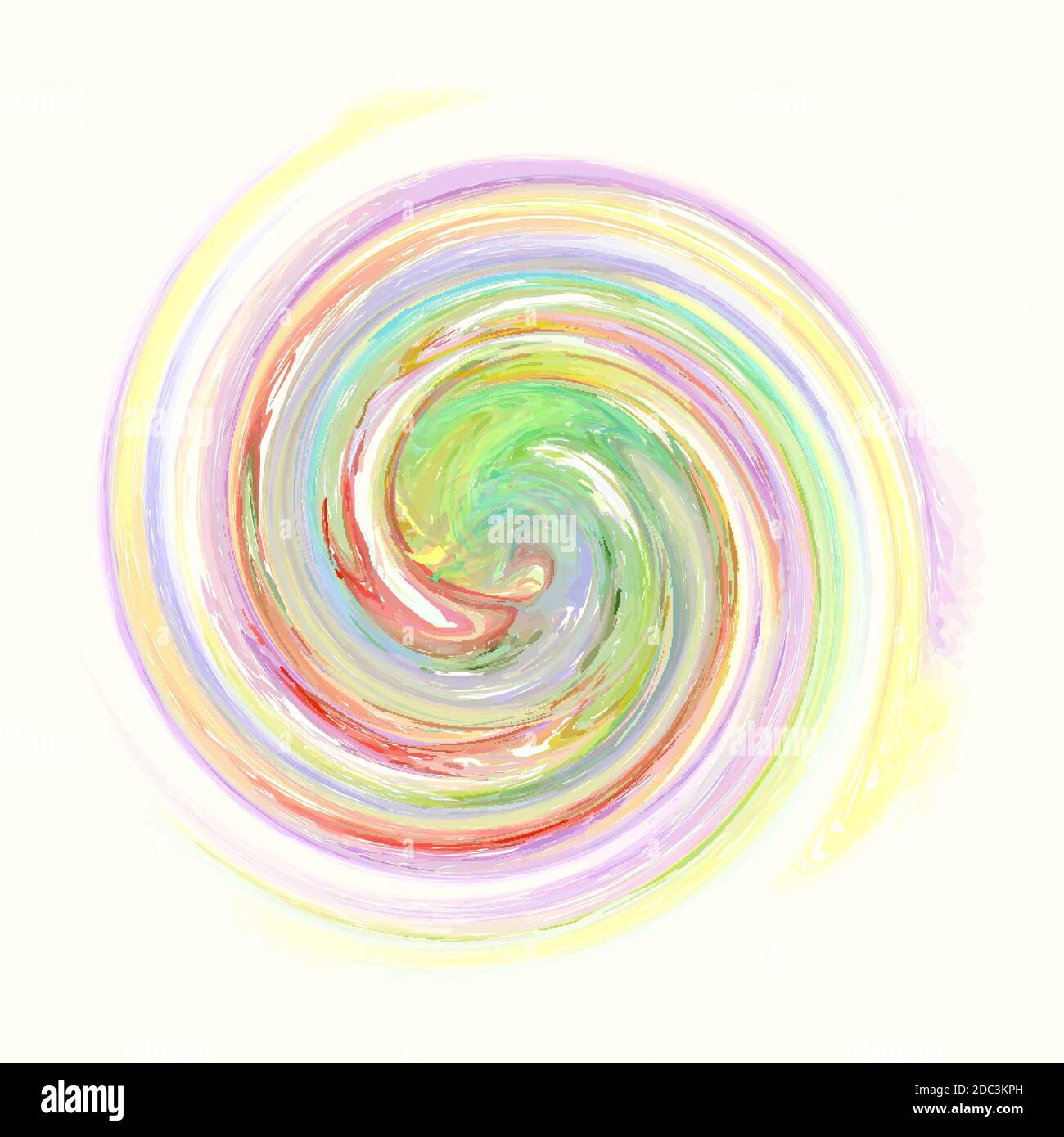 splendido motivo a spirale arcobaleno multicolore Illustrazione Vettoriale