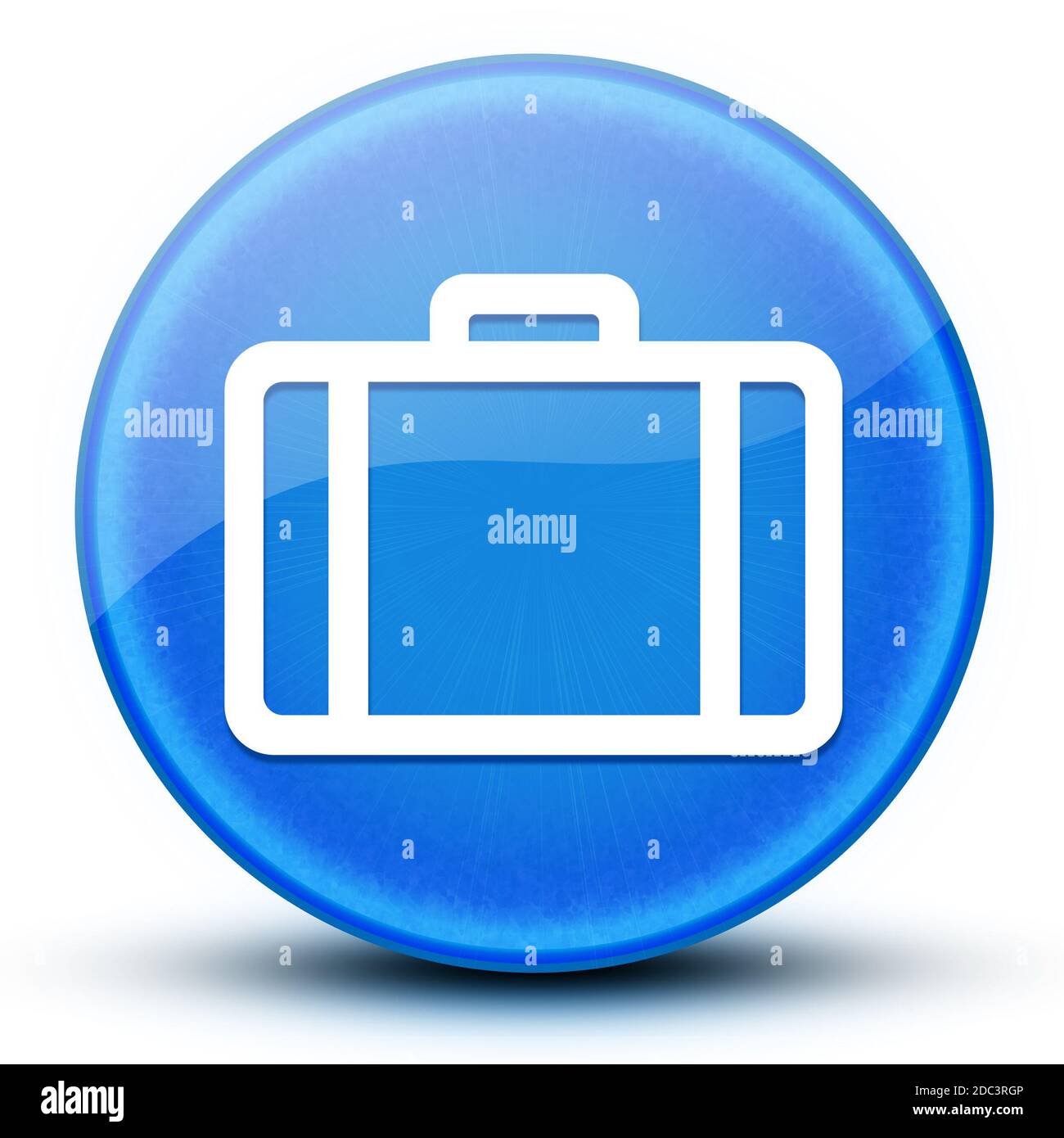 Astuccio per briefing oculare blu lucido pulsante rotondo illustrazione astratta Foto Stock