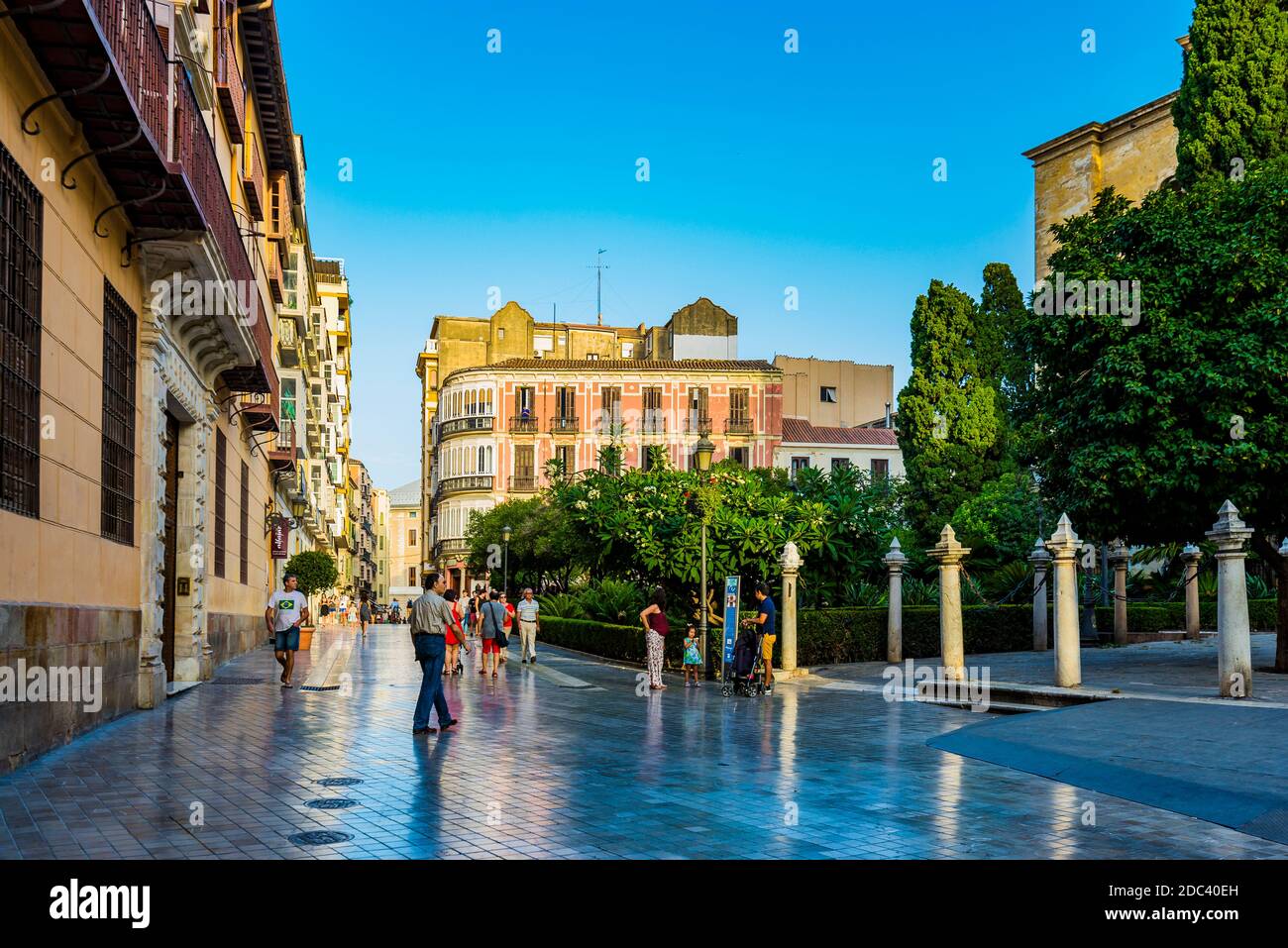 Calle Cister - Via Cister. Málaga, Andalucía, Spagna, Europa Foto Stock