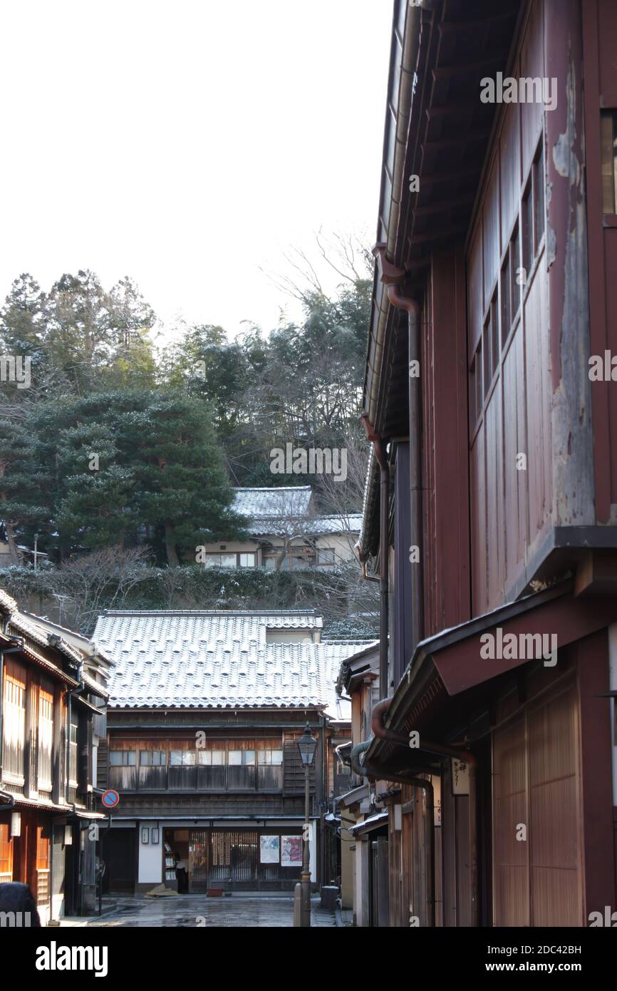 Higashi - Chaya, antico quartiere tradizionale di Geisha a Kanazawa Foto Stock